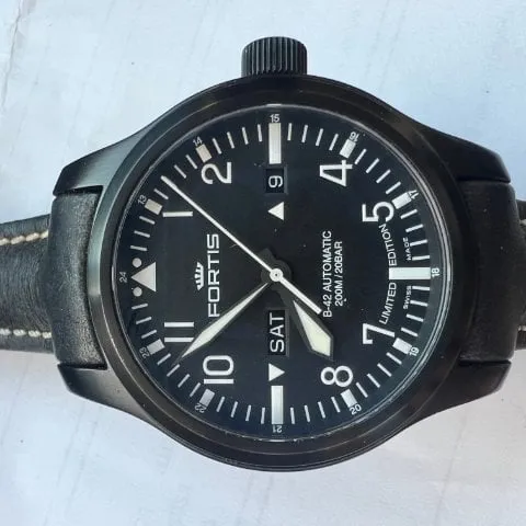 Fortis B-42 Flieger 42mm Titanium Black