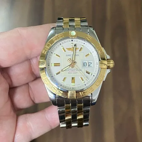 Breitling Galactic C49350 41mm Yellow gold and Stainless steel Gold