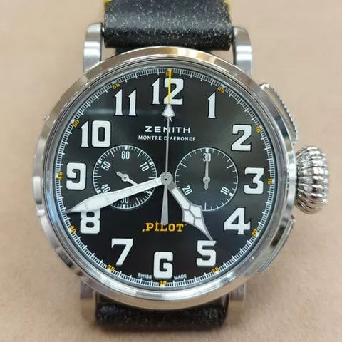 Zenith Pilot 03.2434.4069/20.I010 45mm Stainless steel Gray