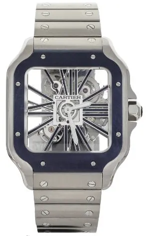 Cartier Santos de Cartier WHSA0026 38mm Stainless steel Transparent