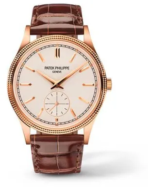 Patek Philippe Calatrava 6119R-001 39mm Rose gold Silver