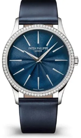 Patek Philippe Calatrava 4997/200G-001 35mm White gold Blue