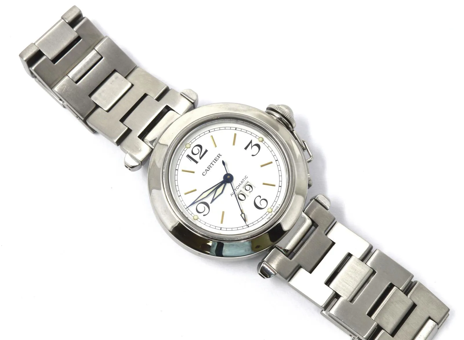 Cartier Pasha 2475 35mm Stainless steel White 3