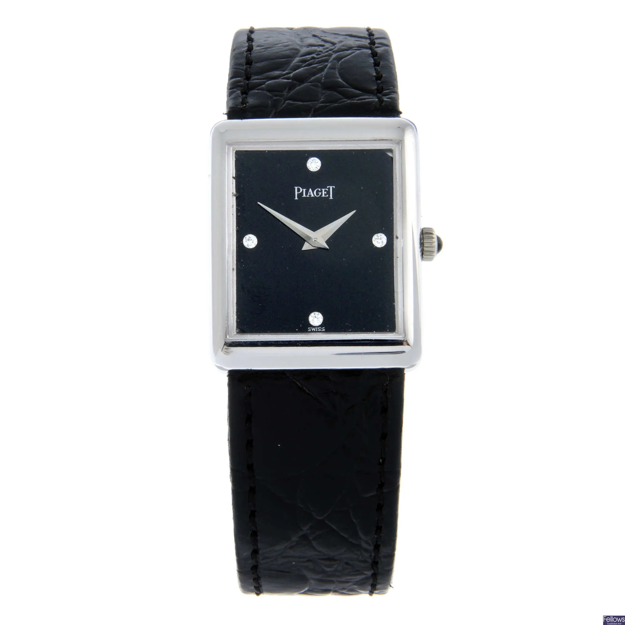 Piaget 9150 23mm White gold Black