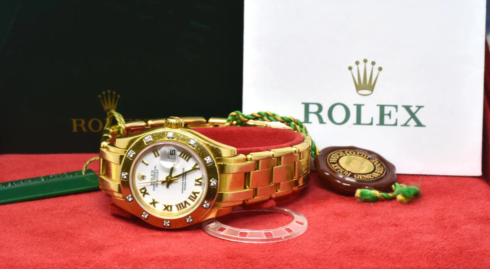 Rolex Lady-Datejust Pearlmaster 80318 29mm Yellow gold White 7