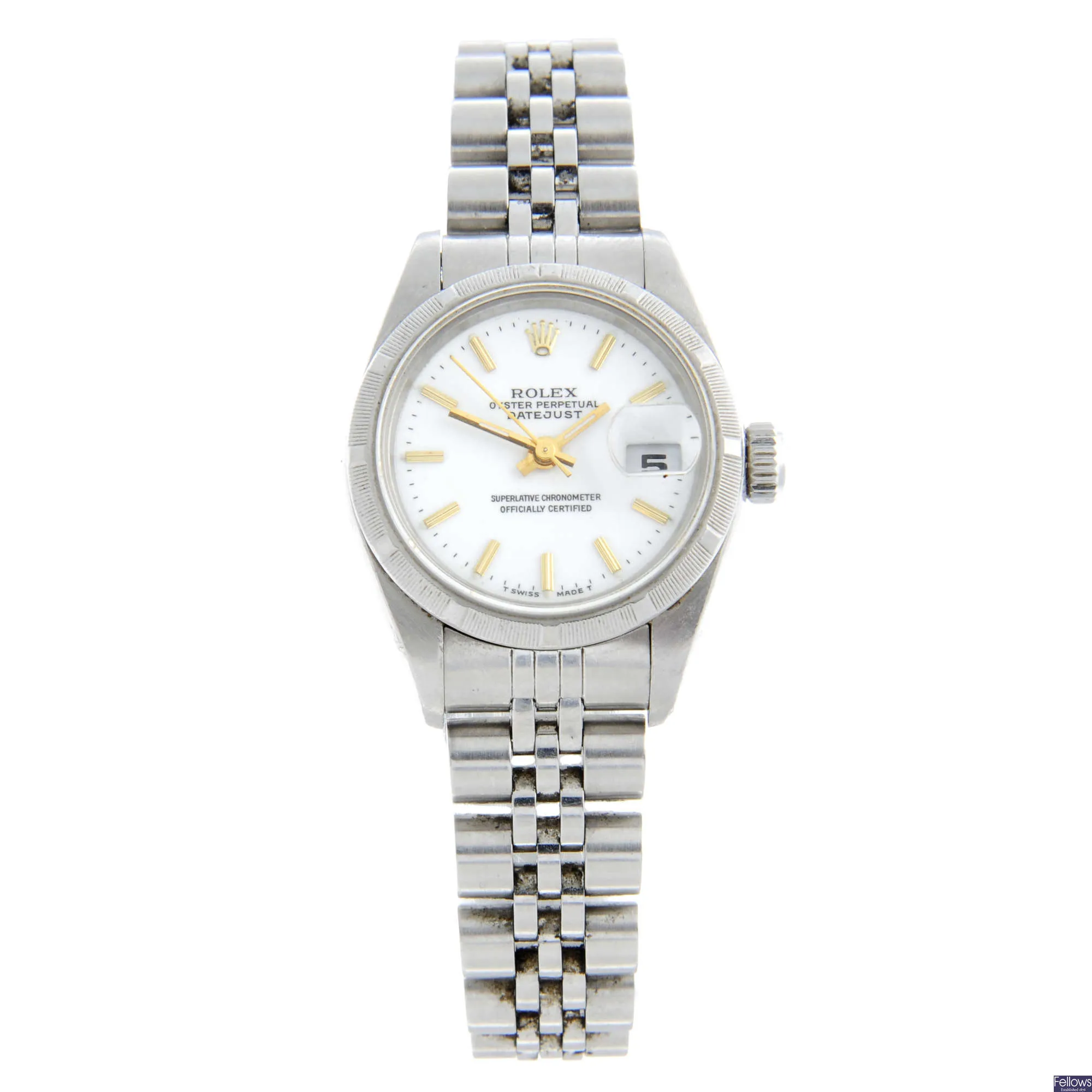 Rolex Oyster Perpetual Date 79190 26mm Stainless steel White