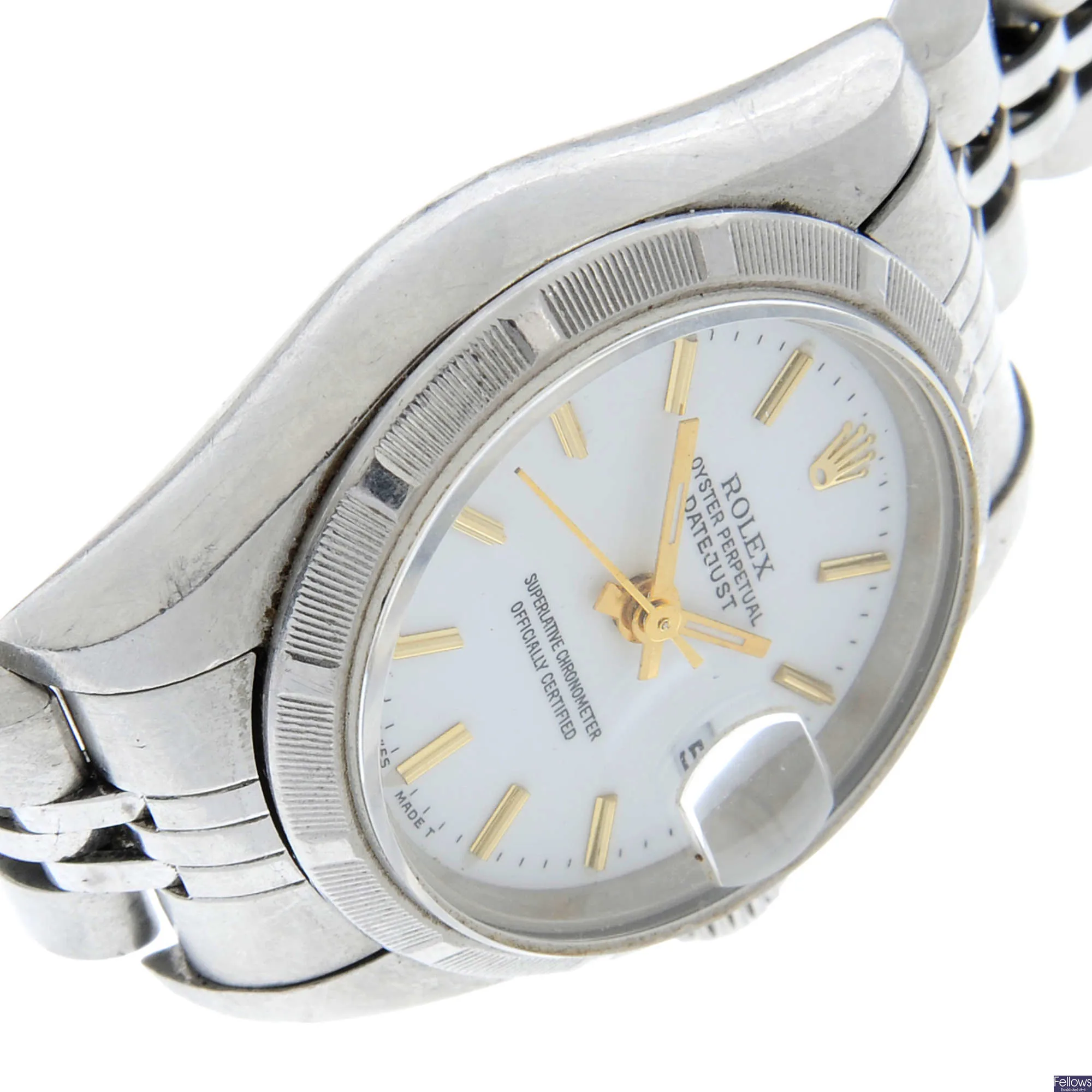 Rolex Oyster Perpetual Date 79190 26mm Stainless steel White 3