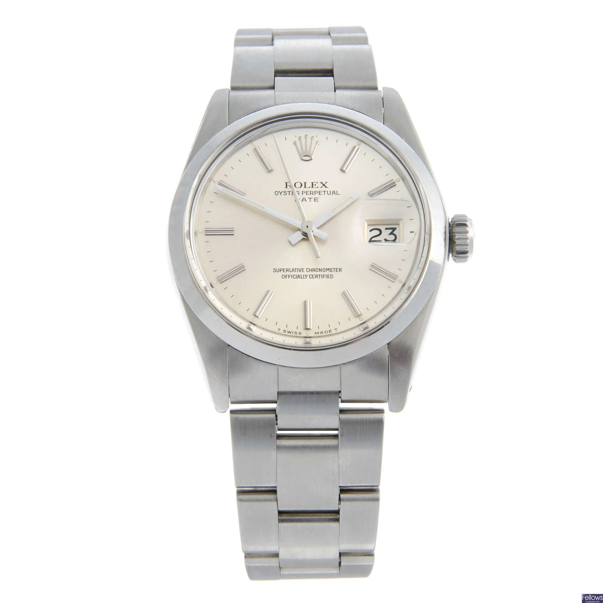 Rolex Oyster Perpetual Date 1500 34mm Stainless steel Silver