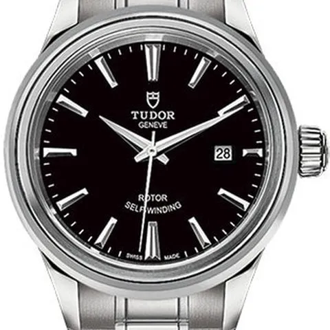 Tudor Style M12100-0002 28mm Stainless steel Black