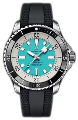 Breitling Superocean A17376211L2S1 44mm Stainless steel Turquoise