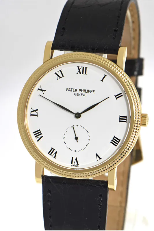 Patek Philippe Calatrava 3919 33mm Yellow gold Porcelain