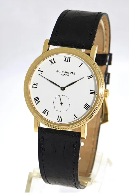 Patek Philippe Calatrava 3919 33mm Yellow gold Porcelain 1