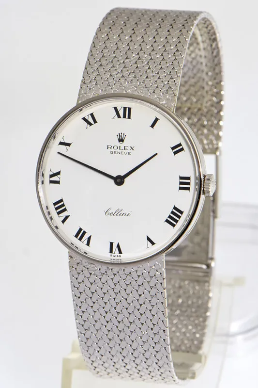 Rolex Cellini 3842 31mm White gold White