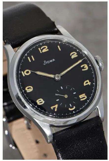 Stowa 35.5mm Stainless steel Black