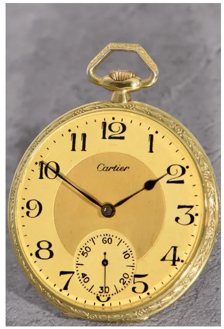 Cartier 47mm Yellow gold Gilt