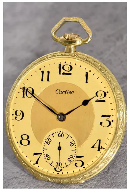 Cartier 47mm Yellow gold Gilt 4