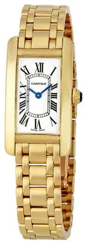 Cartier Tank Américaine 1710 19mm Yellow gold White