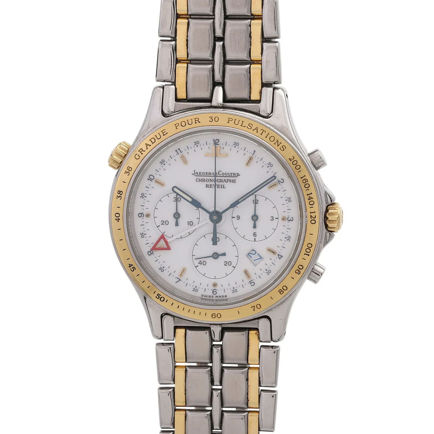 Jaeger-LeCoultre Heraion 116533 35mm Yellow gold and stainless steel White