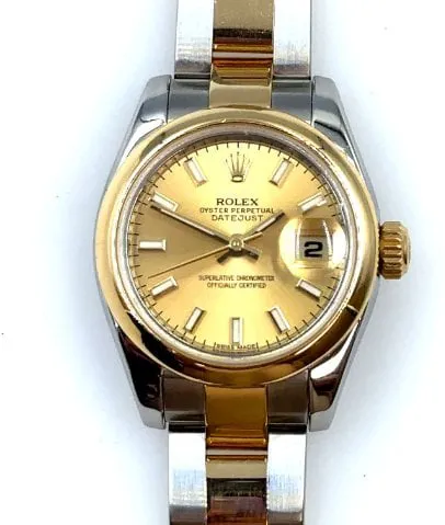 Rolex Lady-Datejust 179163 26mm Yellow gold and Stainless steel Champagne