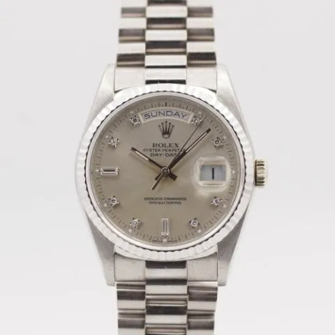 Rolex Day-Date 36 18239 36mm White gold Silver