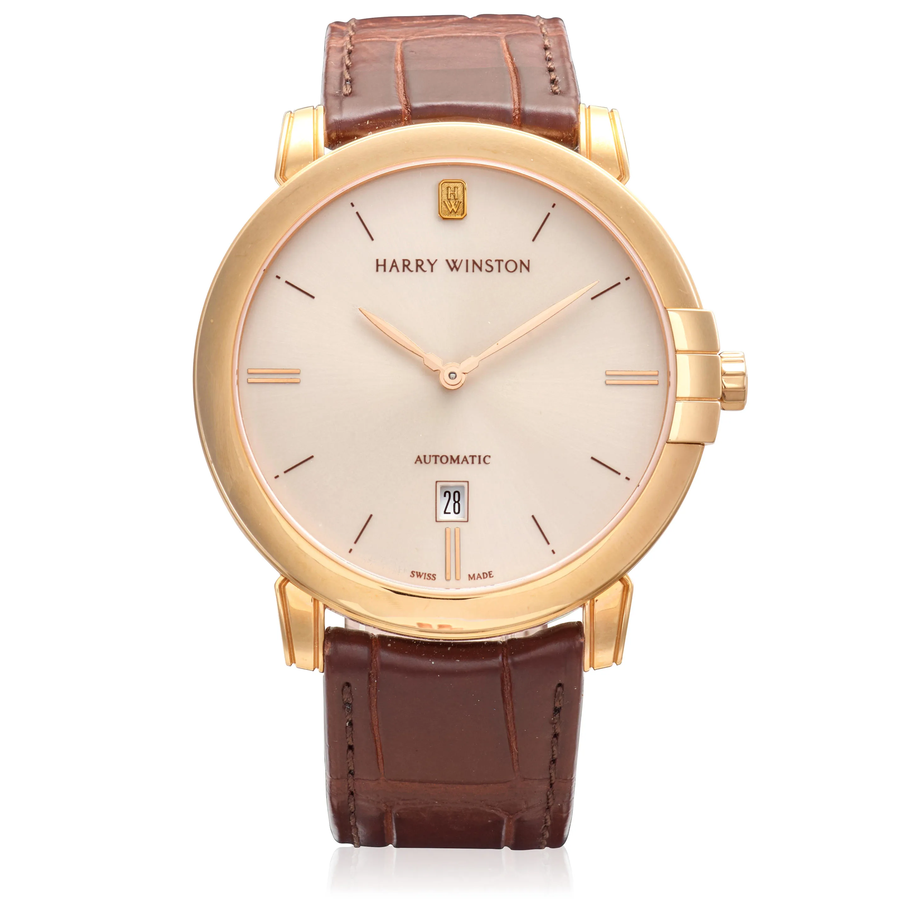 Harry Winston Midnight 450-MA42R 42.5mm Rose gold Silver