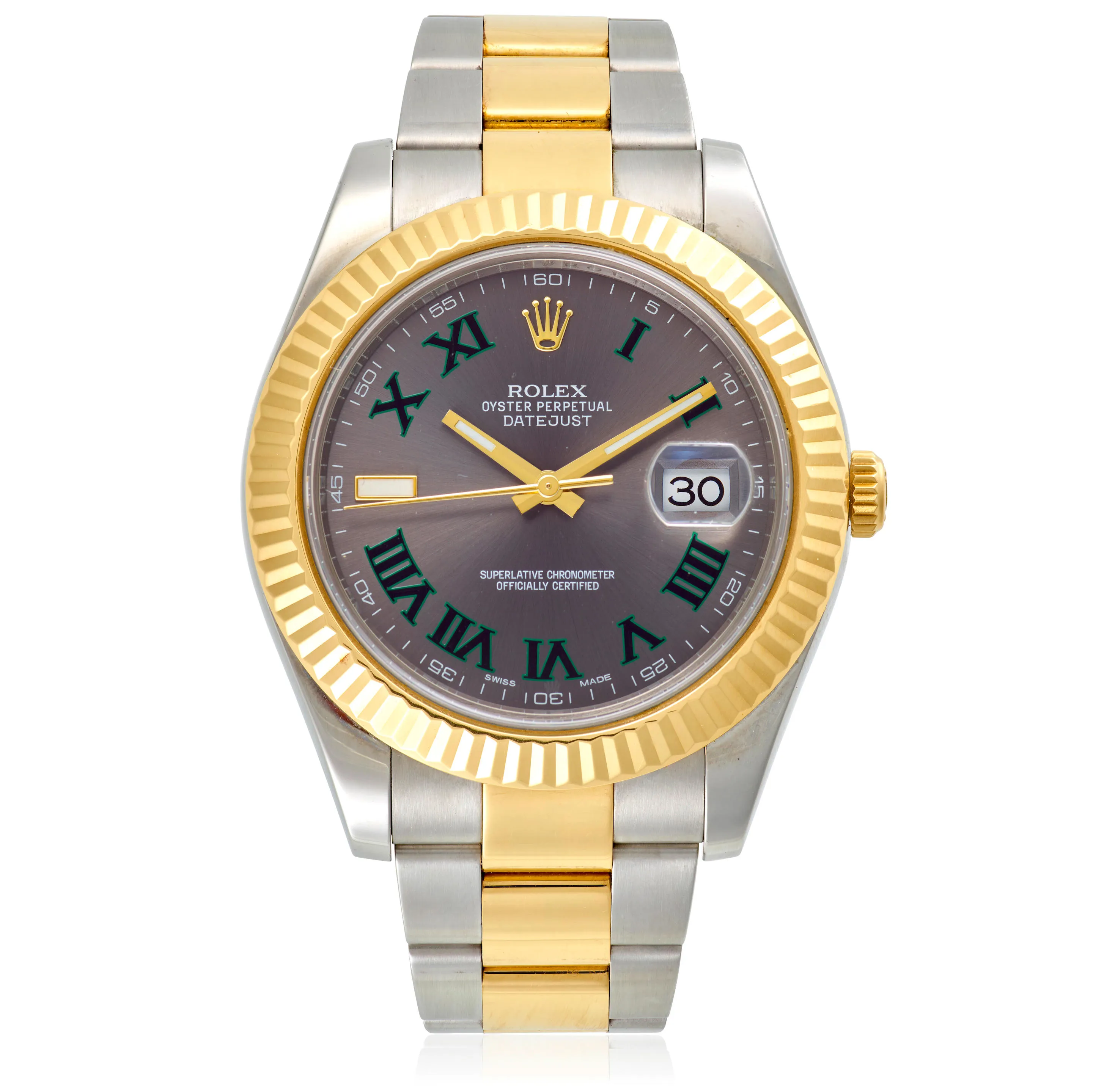 Rolex Datejust II 116333 41mm Yellow gold and Stainless steel Gray