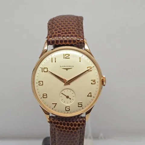 Longines Vintage 35.5mm Rose gold Champagne