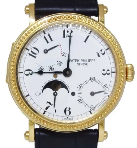 Patek Philippe Moonphase 5015J 35mm Yellow gold White