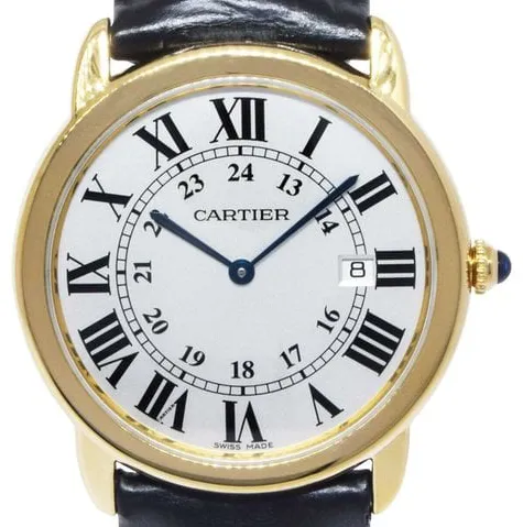 Cartier Ronde Solo 2988 36mm Yellow gold Silver