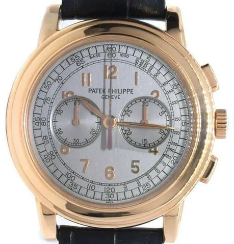 Patek Philippe Chronograph 5070R-001 42mm Rose gold Silver