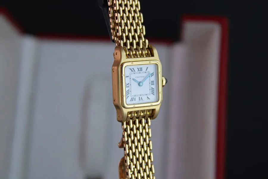 Cartier Santos 7809 20mm Yellow gold White 1