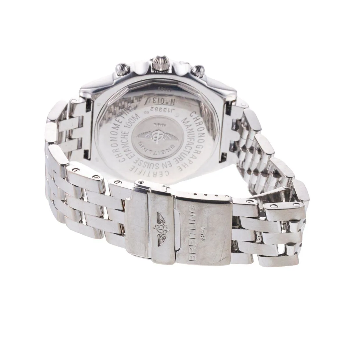 Breitling Chronomat J13352 38mm White gold Silver 3