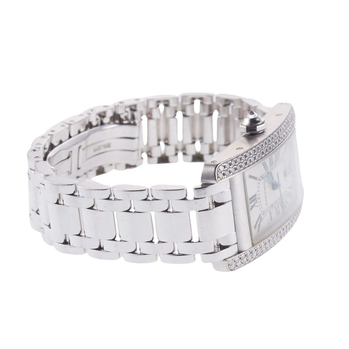 Cartier American Tank 2490 22mm White gold White 1