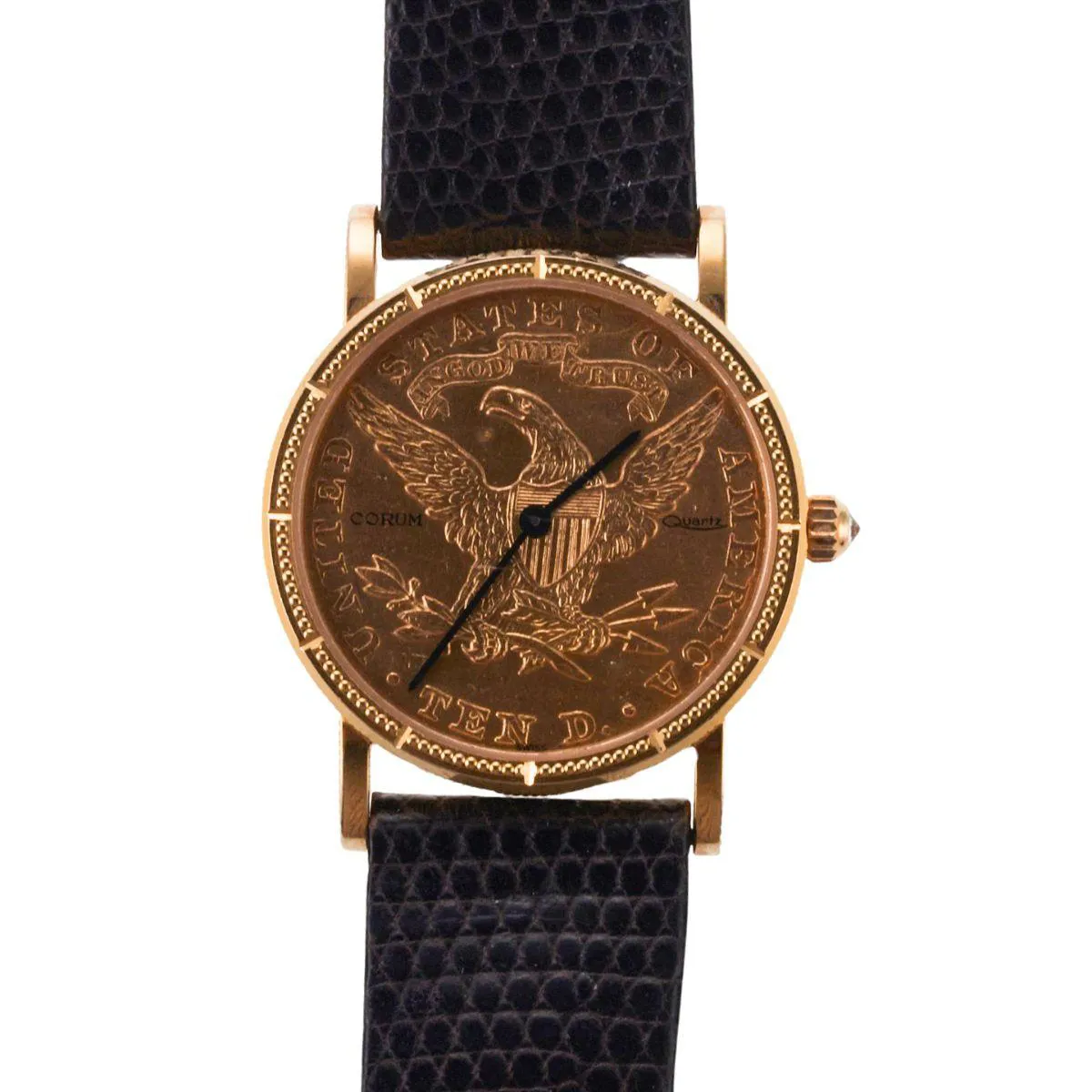 Corum Coin Watch 28mm Yellow gold Bronze