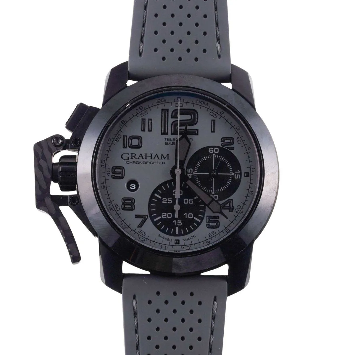 Graham Chronofighter NM2CCAUO 47mm Carbon fiber Gray