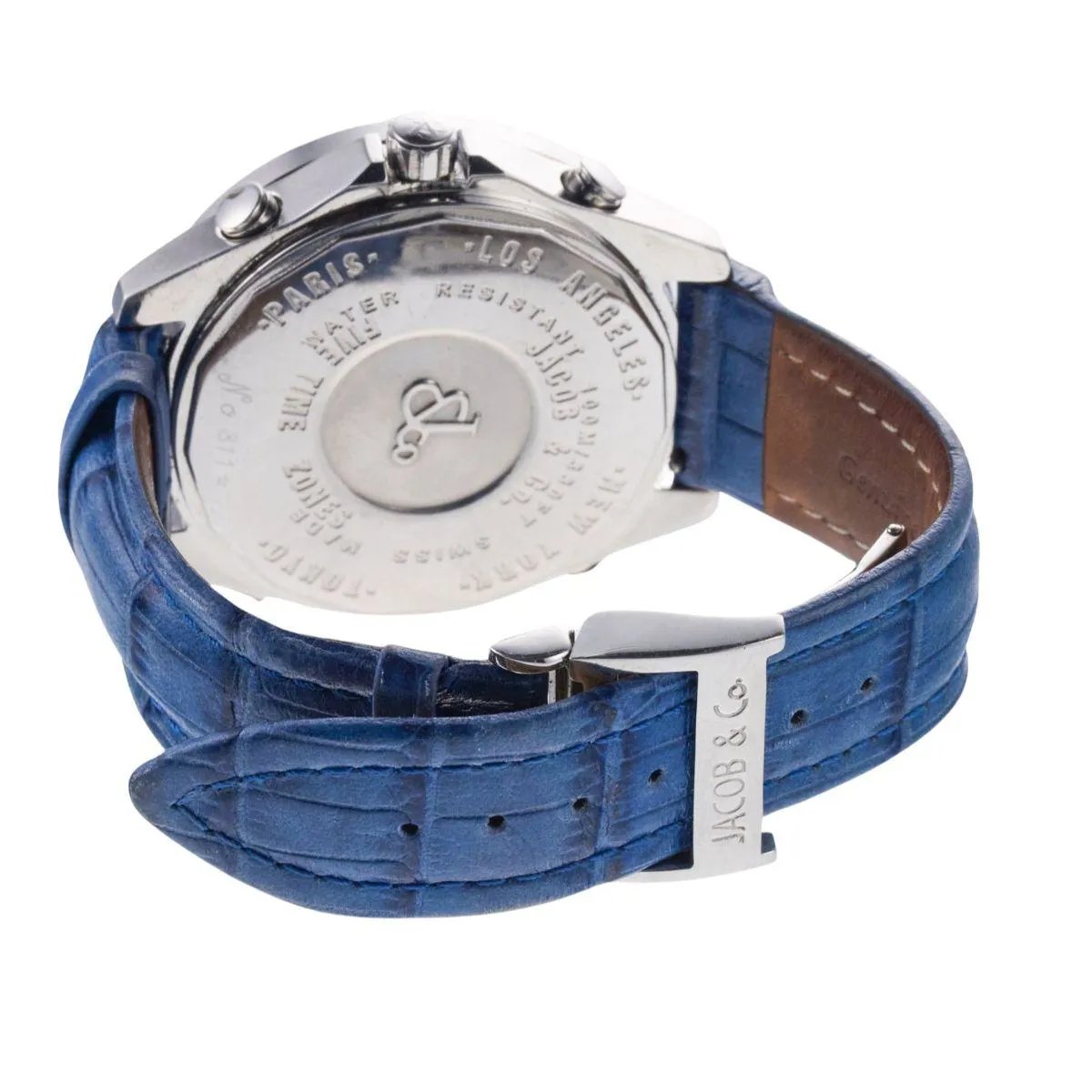 Jacob & Co. Five Time Zone 47mm Stainless steel Blue 2
