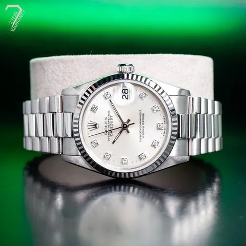 Rolex Datejust 68279 31mm White gold Silver