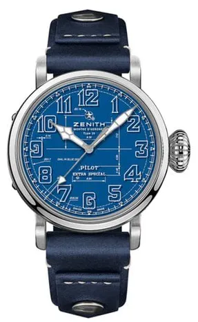 Zenith Pilot Type 20 Extra Special 03.2435.679/51.I012 45mm Stainless steel Blue