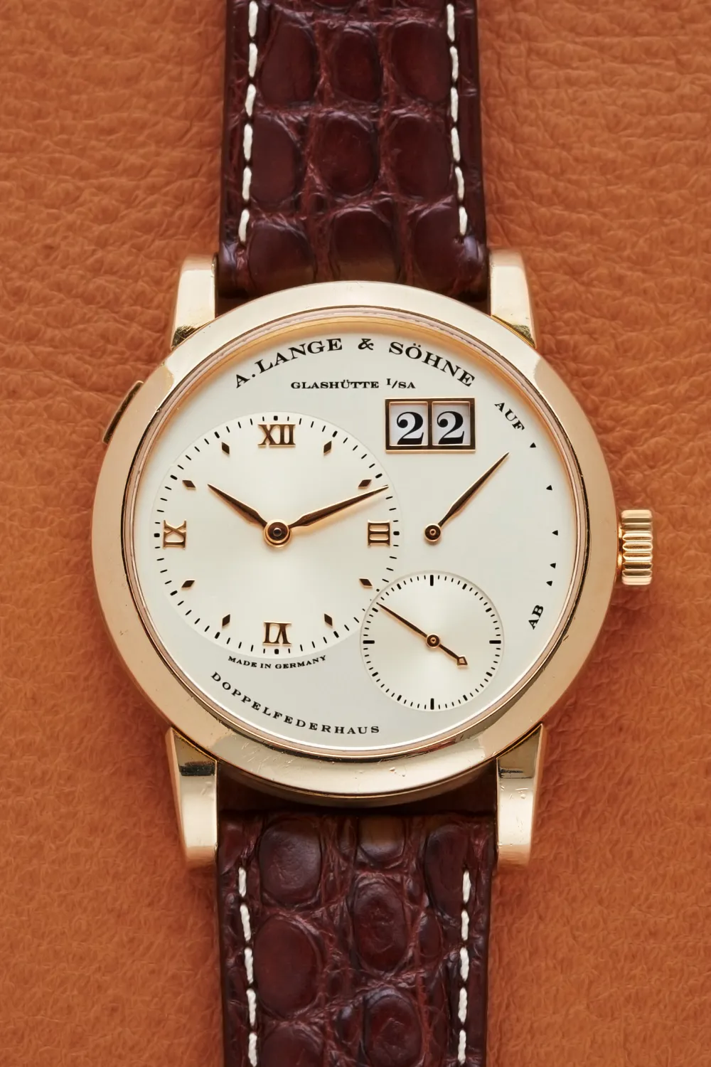 A. Lange & Söhne Lange 1 101.021 38mm Yellow gold Silver