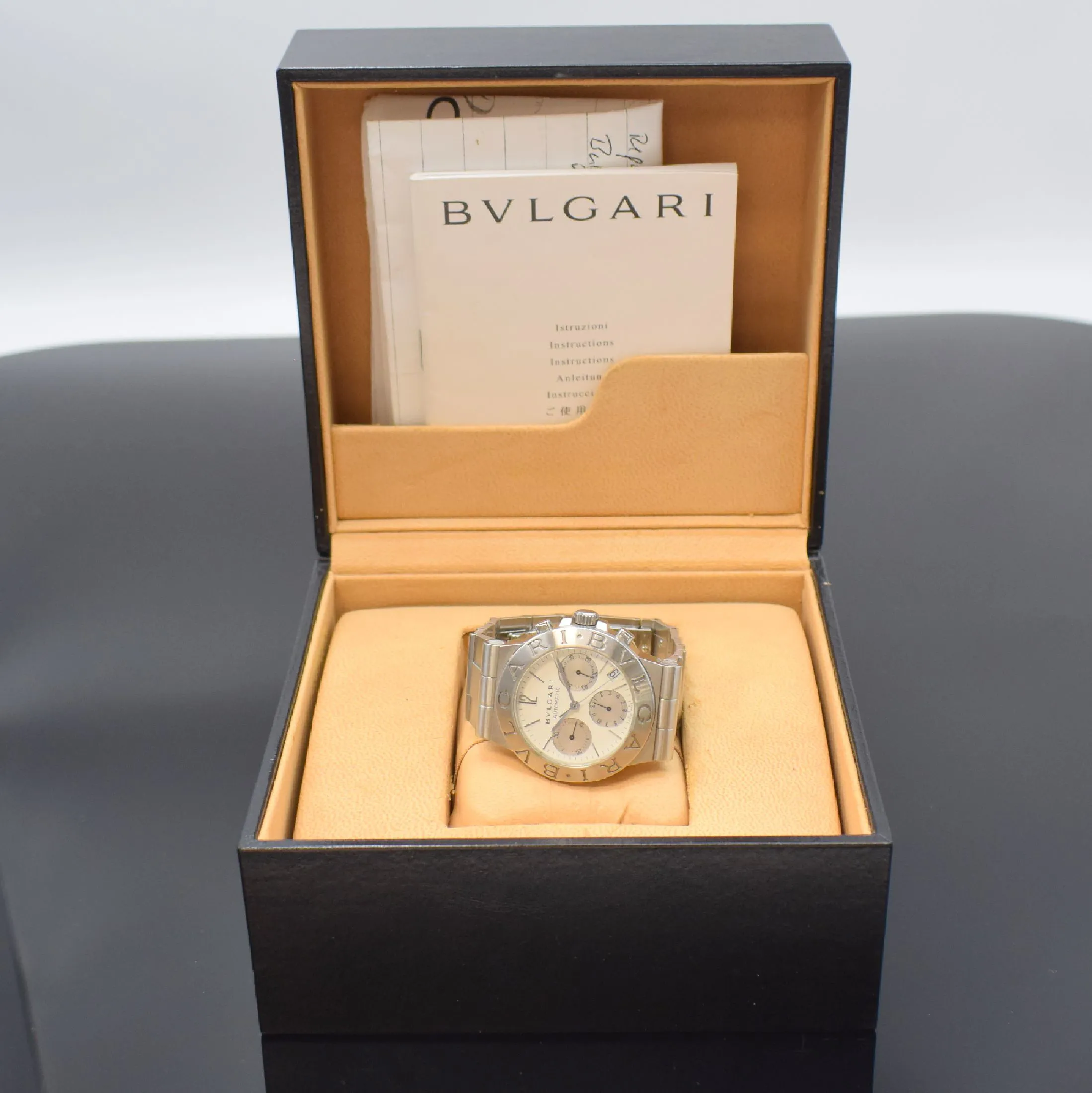 Bulgari Diagono CH 35 S 35mm Stainless steel White 4