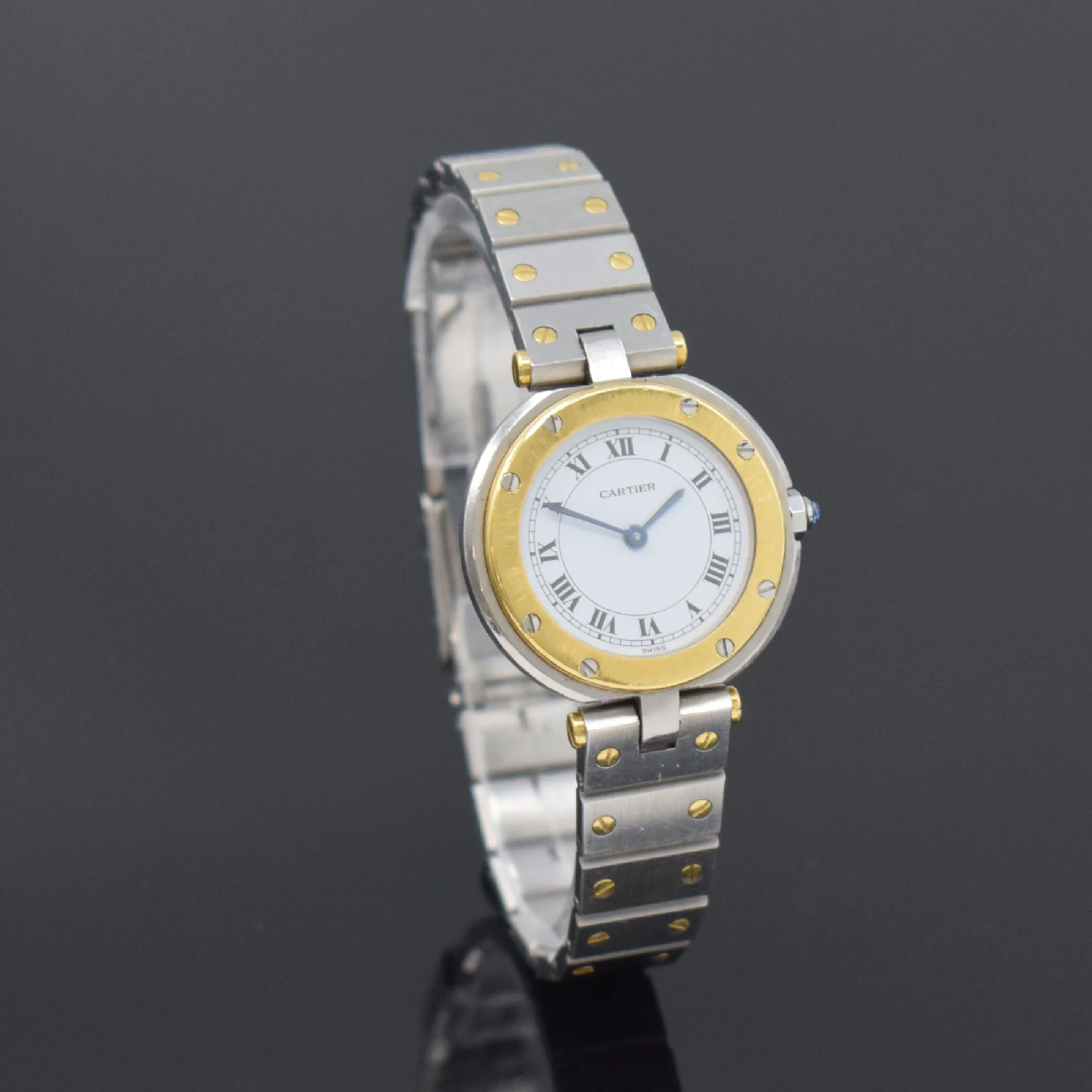 Cartier Vendôme 27mm Yellow gold and Stainless steel White 2