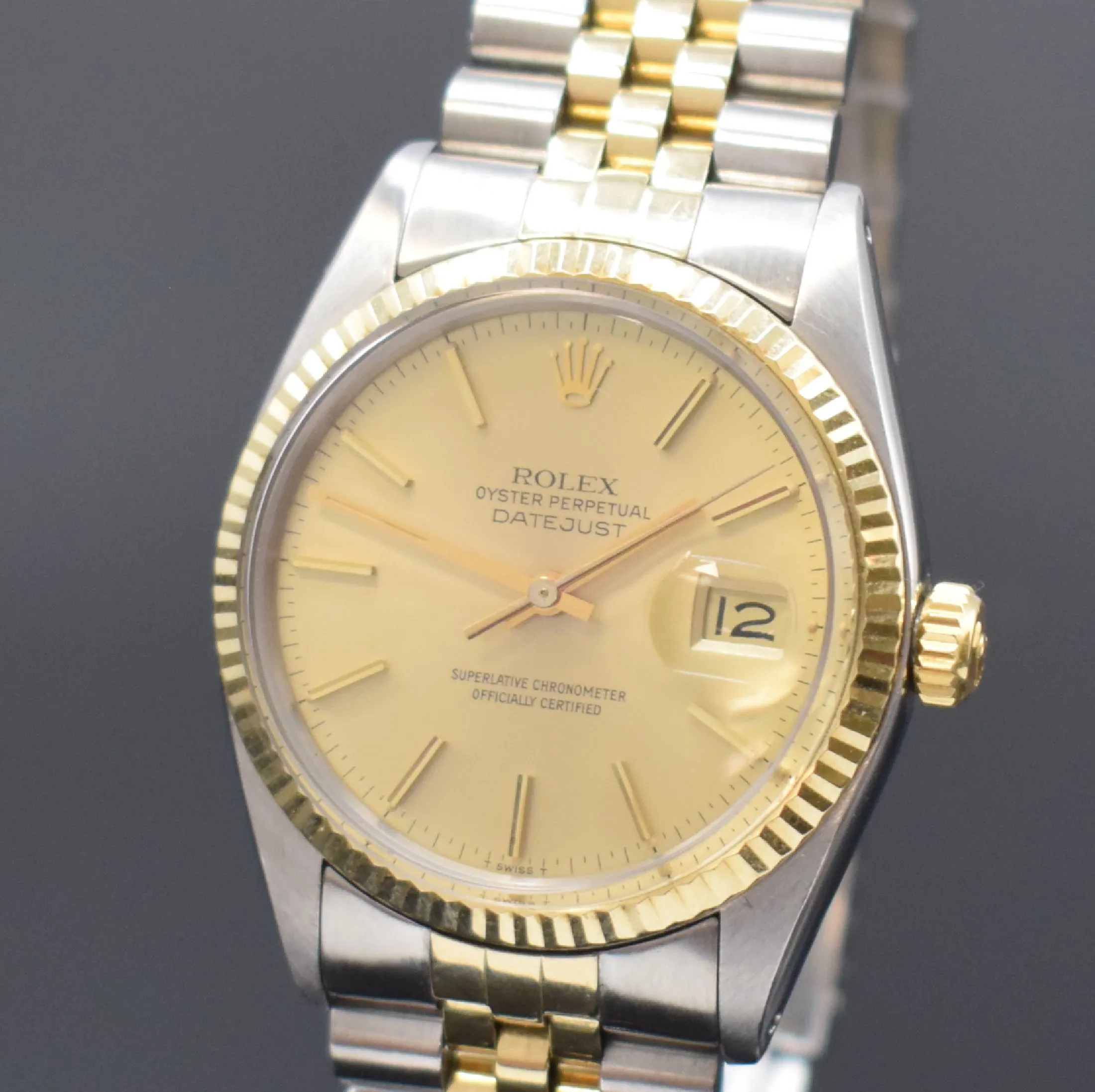 Rolex Datejust 36 16013 36mm Yellow gold and stainless steel Champagne 1