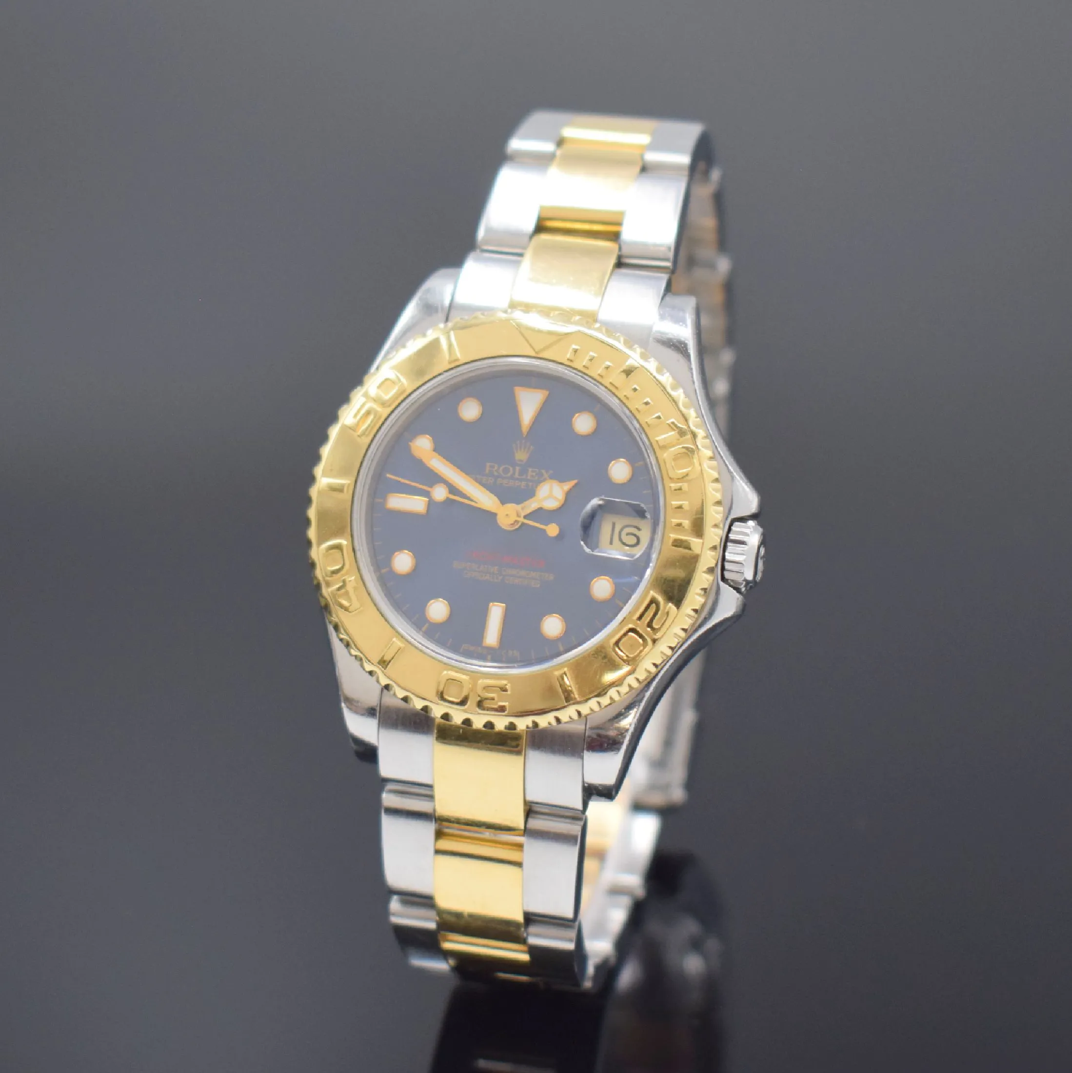 Rolex Yacht-Master 168623 35mm Yellow gold and Stainless steel Blue