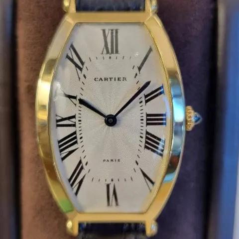 Cartier Tonneau Cartier Tonneau 27mm Yellow gold White