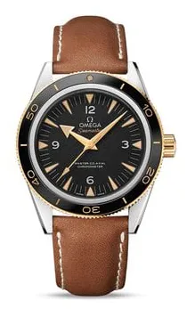 Omega Seamaster 300 233.22.41.21.01.001 41mm Yellow gold and Stainless steel Black