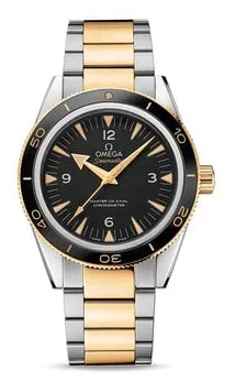 Omega Seamaster 300 233.20.41.21.01.002 41mm Yellow gold and Stainless steel Black