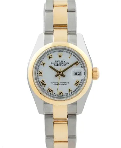 Rolex Lady-Datejust 179163 26mm Yellow gold and Stainless steel White