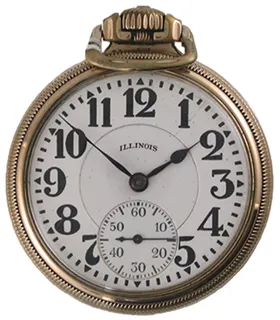 Illinois Watch Company Bunn special 51mm Yellow Gold Filled White