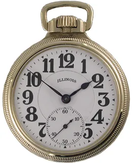 Illinois Watch Company Bunn special 51mm Yellow Gold Filled White