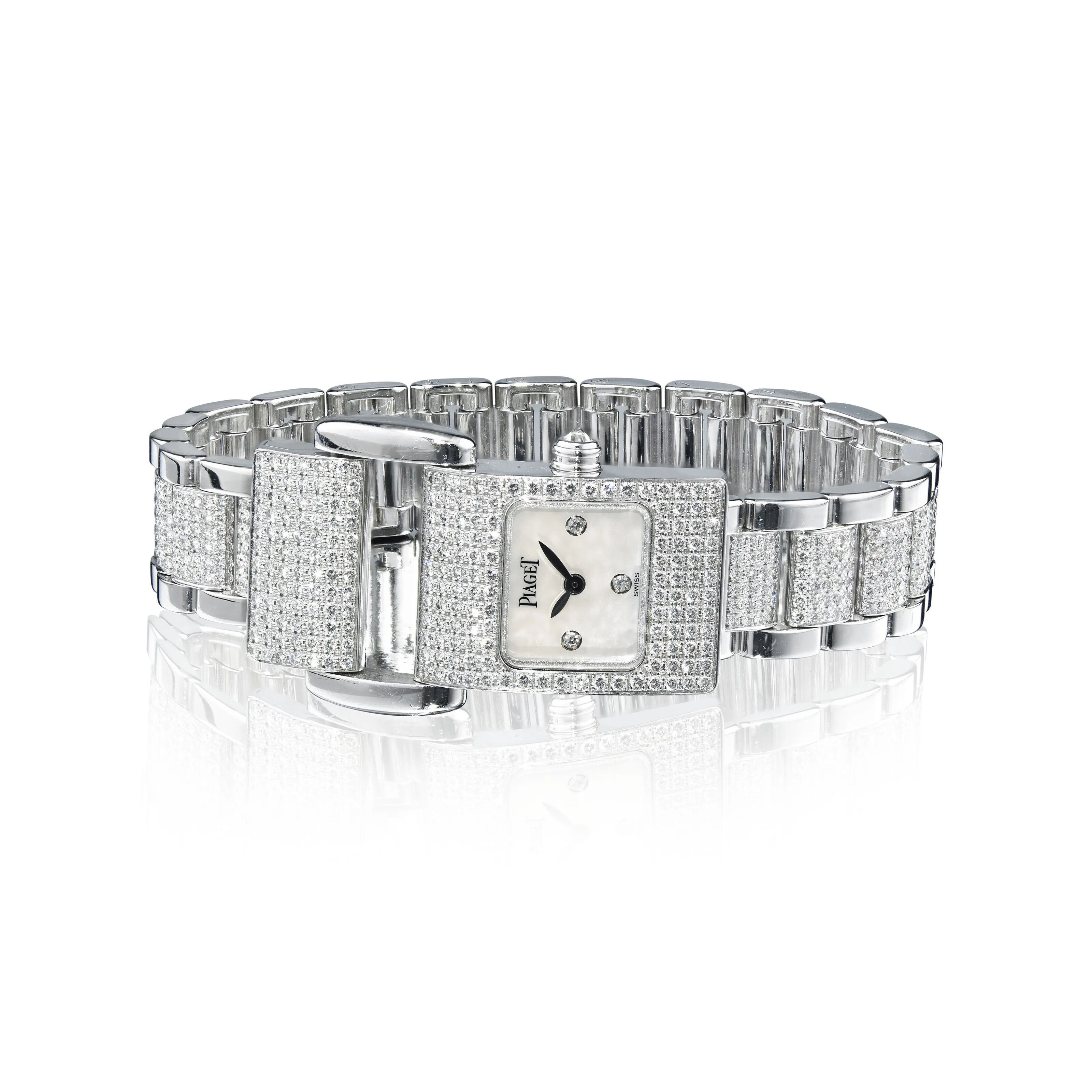 Piaget Protocole 17mm White gold Silver 1